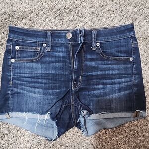 American Eagle Dark Blue Jean Shorts